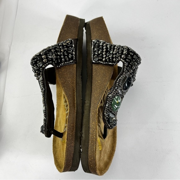 Sam Edelman “Annalee” Sock Leather Beaded Sandals Women’s size 8 - Picture 4 of 7